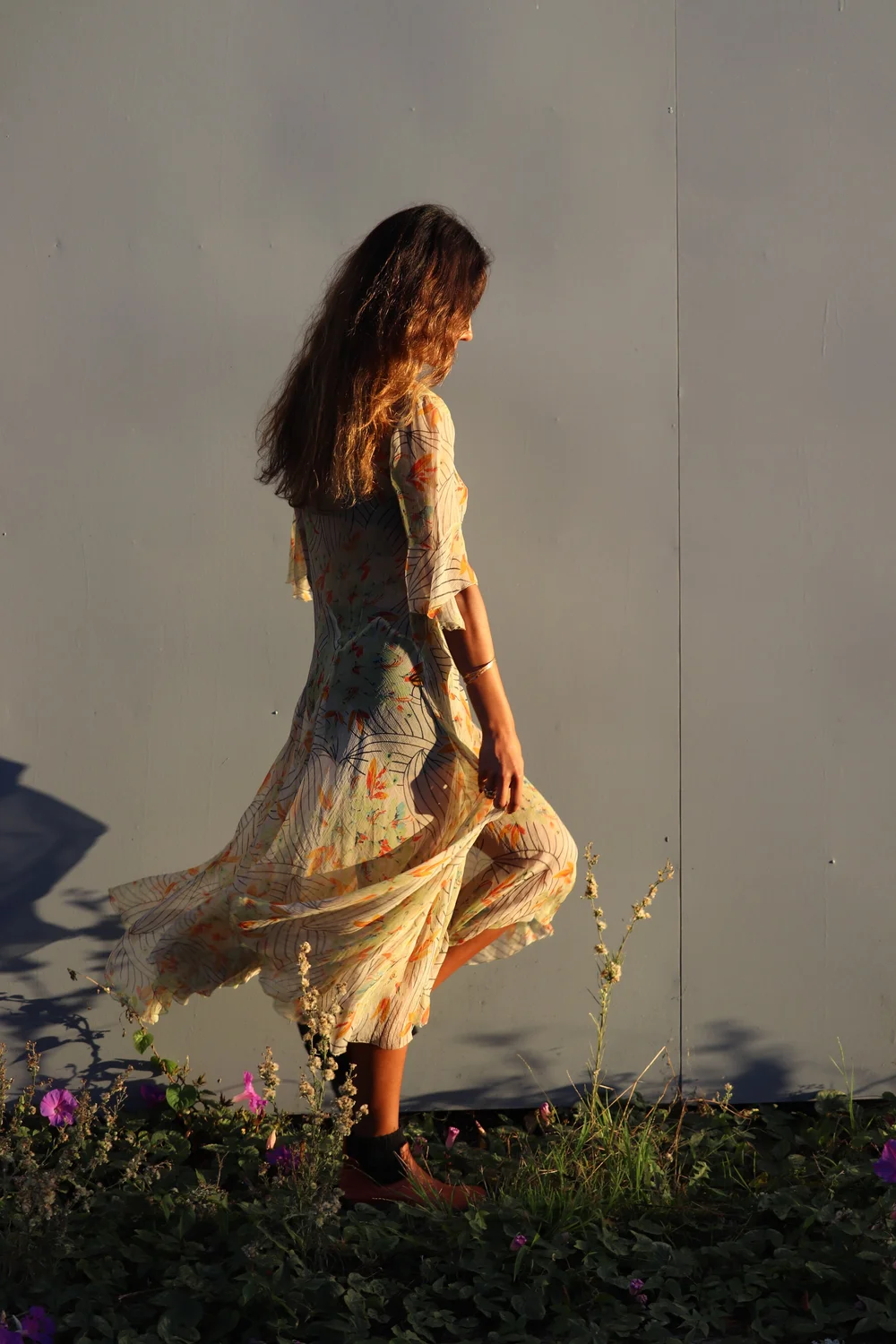 1930s Sheer Floral Dress — Madly Vintage